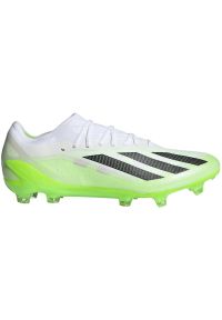 Adidas - Buty piłkarskie adidas X Crazyfast.1 Fg HQ4516 białe. Kolor: biały. Materiał: materiał. Szerokość cholewki: normalna. Sport: piłka nożna #7