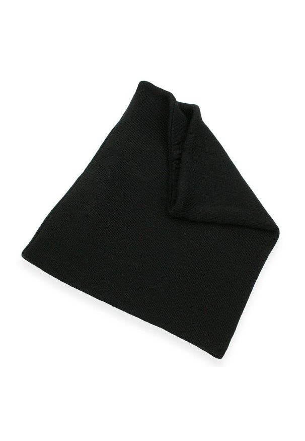 Wąski, Dobrze Przylegający Męski Komin, Czarny, Zimowy – Pako Jeans. Kolor: czarny. Materiał: akryl. Sezon: zima