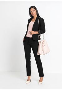 bonprix - Żakiet z kieszeniami z lamówką, petite. Kolekcja: petite. Kolor: czarny. Długość: krótkie. Styl: elegancki #2