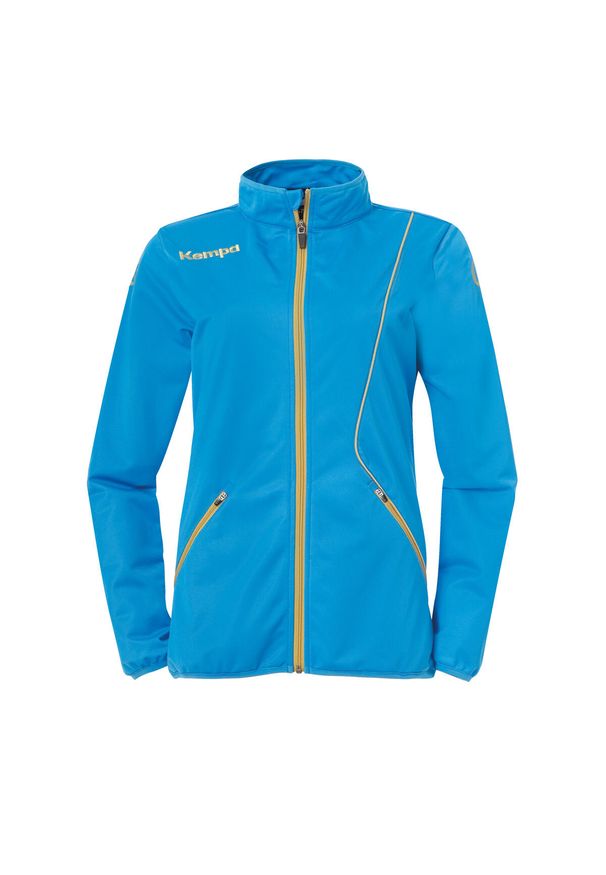 KEMPA - Kurtka damska Kempa Curve Classic. Kolor: wielokolorowy, niebieski, żółty. Materiał: materiał. Sport: fitness, piłka ręczna
