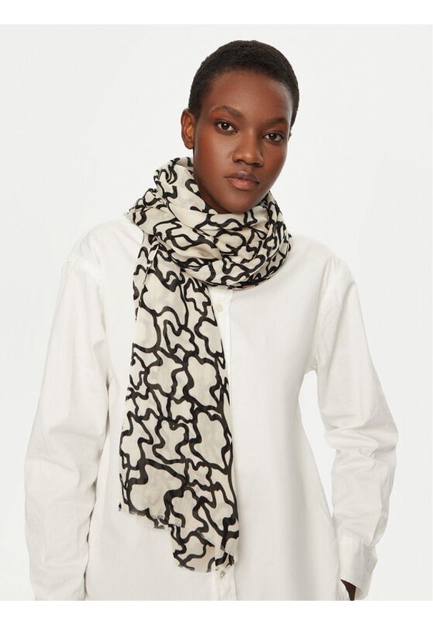 Tous - TOUS Szal 2000780501 Beżowy. Kolor: beżowy. Materiał: akryl