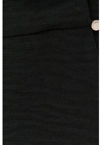 Morgan sukienka kolor czarny mini rozkloszowana. Kolor: czarny. Materiał: dzianina. Wzór: gładki. Typ sukienki: rozkloszowane. Długość: mini #3