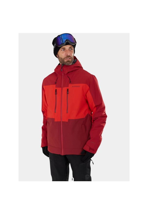 FUNDANGO - Kurtka Narciarska Męska Fundango Nelson. Kolor: czerwony. Sezon: zima. Sport: narciarstwo