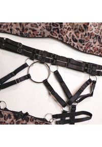 Intica - Komplet bieliźniany harness na romantyczne wieczory Macey. Materiał: materiał #9