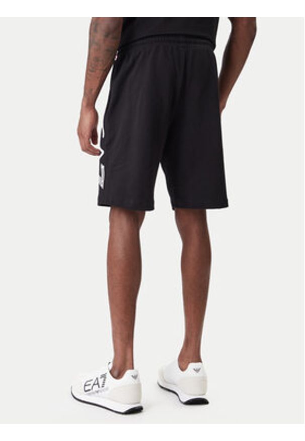 EA7 Emporio Armani Szorty sportowe 7M001414 AF22266 UC001 Czarny Regular Fit. Kolor: czarny. Materiał: bawełna. Styl: sportowy