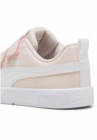 Puma - Dziecięce sneakersy Courtflex V3 PUMA Island Pink White. Kolor: biały, różowy, wielokolorowy. Sport: turystyka piesza