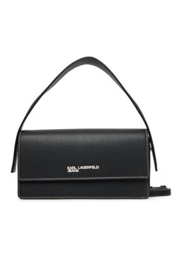 Karl Lagerfeld Jeans Torebka A3W30010 Czarny. Kolor: czarny. Materiał: skórzane