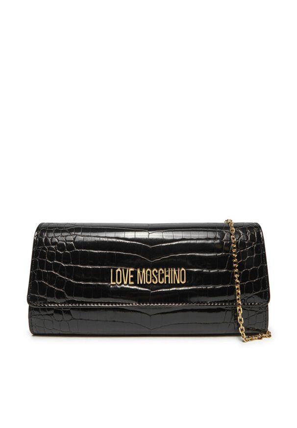 Love Moschino - LOVE MOSCHINO Torebka JC4294PP0LKJ0000 Czarny. Kolor: czarny. Materiał: skórzane