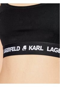 Karl Lagerfeld - KARL LAGERFELD Biustonosz top Logo 211W2102 Czarny. Kolor: czarny. Materiał: lyocell #2