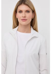 Max Mara Leisure bluza damska kolor beżowy gładka. Kolor: biały. Materiał: tkanina. Wzór: gładki #2
