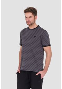Guess - GUESS Czarny męski t-shirt Marshall, Rozmiar XXL. Kolor: czarny #2