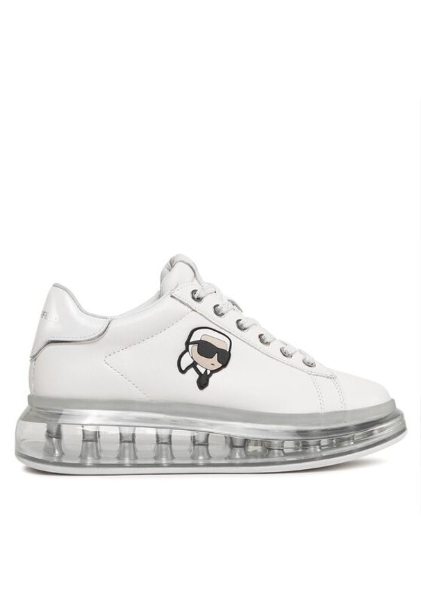 Karl Lagerfeld - KARL LAGERFELD Sneakersy KL62630N Biały. Kolor: biały. Materiał: skóra