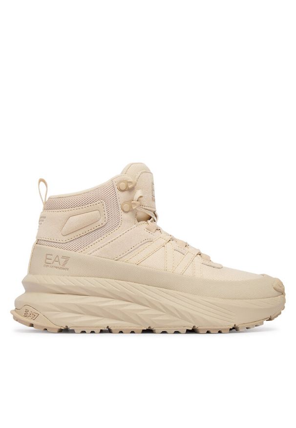 Sneakersy EA7 Emporio Armani. Kolor: beżowy