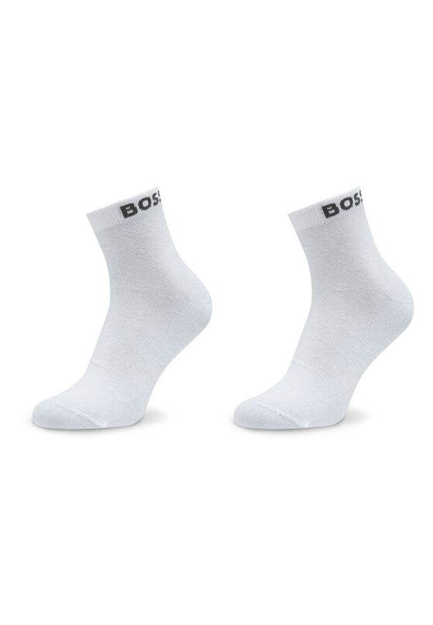 BOSS - Zestaw 2 par niskich skarpet męskich Boss. Kolor: biały