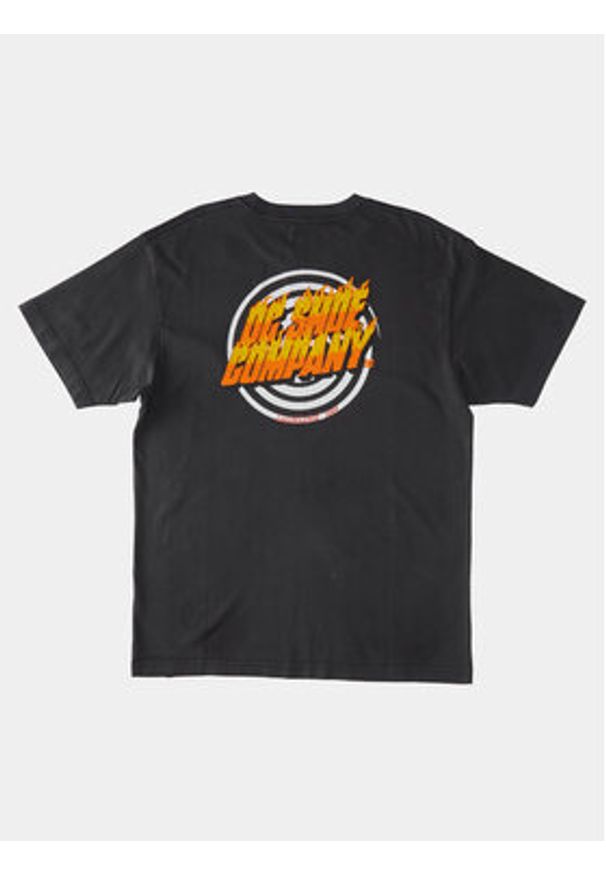 DC T-Shirt Burner Tees ADYZT05271 Czarny Regular Fit. Kolor: czarny. Materiał: bawełna