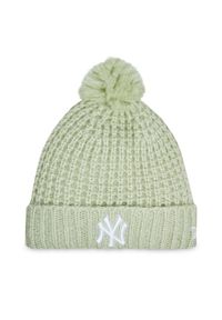 New Era Czapka Wmns Cosy Pom 60364285 Zielony. Kolor: zielony. Materiał: akryl, materiał