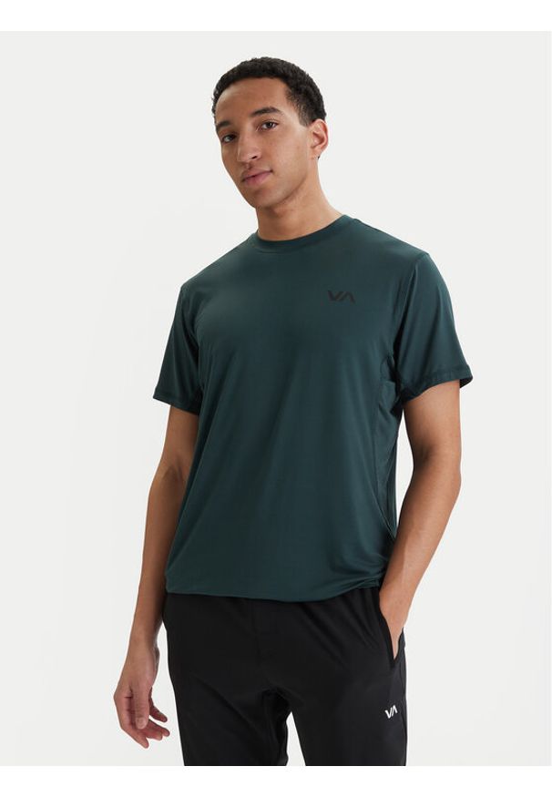 RVCA Koszulka techniczna Sport Vent 23MS013506 Zielony Performance Fit. Kolor: zielony. Materiał: syntetyk