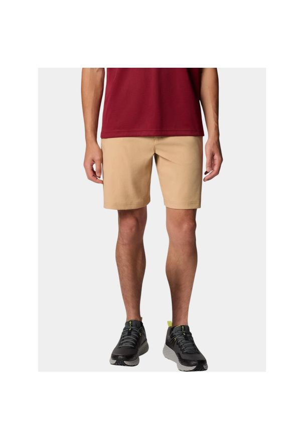 columbia - Spodenki sportowe męskie Columbia Black Mesa. Kolor: beżowy. Sport: turystyka piesza