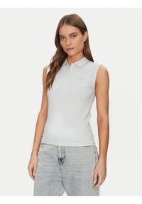 Guess Jeans Polo W5GP24 KCYR1 Niebieski Regular Fit. Typ kołnierza: polo. Kolor: niebieski. Materiał: bawełna #1