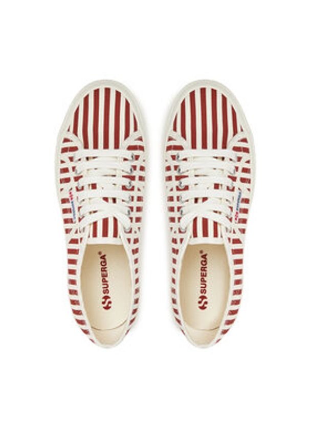 Superga Tenisówki S8148TW Czerwony. Kolor: czerwony. Materiał: materiał