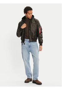 Alpha Industries Kurtka z imitacji skóry 123106 Czarny Regular Fit. Kolor: czarny. Materiał: syntetyk #6