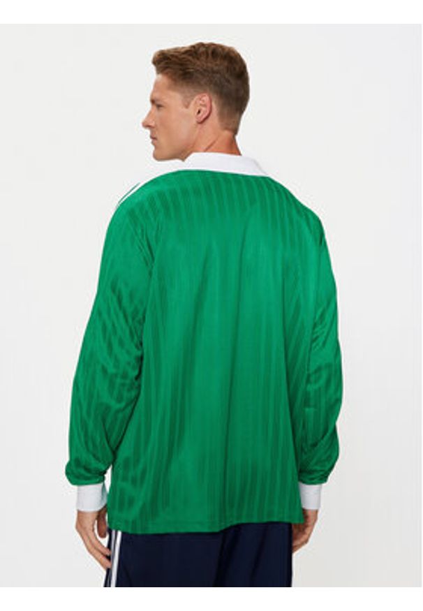 Adidas - adidas Longsleeve adicolor Piqué Football IX5225 Zielony Regular Fit. Kolor: zielony. Materiał: syntetyk. Długość rękawa: długi rękaw