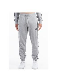 Spodnie dresowe klasyczne Lonsdale Grutness. Kolor: szary, czarny, wielokolorowy. Materiał: dresówka. Długość: długie. Styl: klasyczny #1