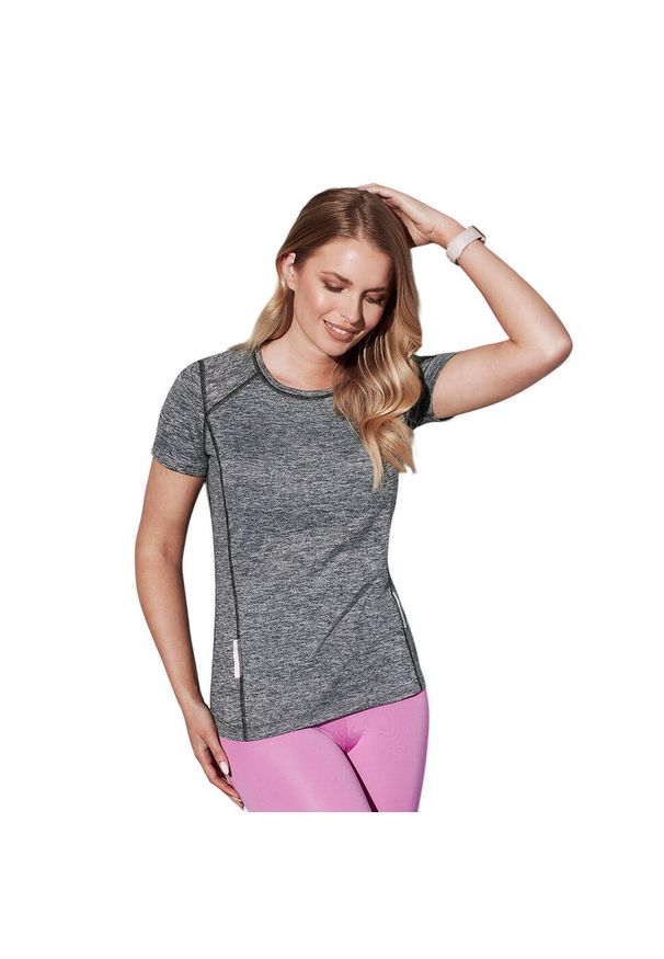 Stedman - Damska Sportowa Koszulka Odblaskowa Z Recyklingu. Kolor: szary. Sport: turystyka piesza