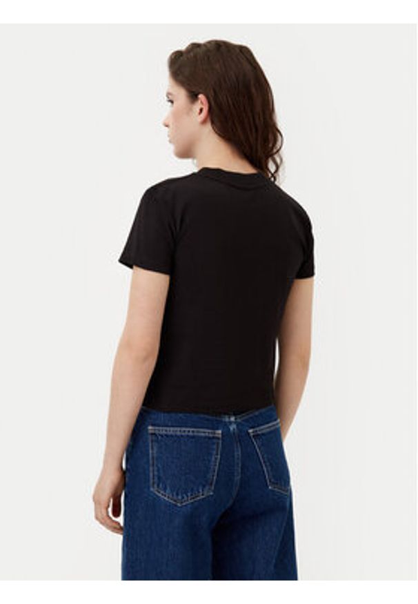 Calvin Klein Jeans T-Shirt Script Institutional J20J224984 Czarny Slim Fit. Kolor: czarny. Materiał: bawełna
