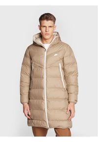 Nike Kurtka puchowa Sportswear Windrunner DR9609 Beżowy Regular Fit. Kolor: beżowy. Materiał: syntetyk, puch