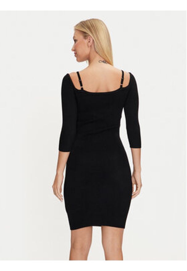 Marciano Guess Sukienka koktajlowa 4YGK58 5613Z Czarny Slim Fit. Kolor: czarny. Materiał: wiskoza. Styl: wizytowy
