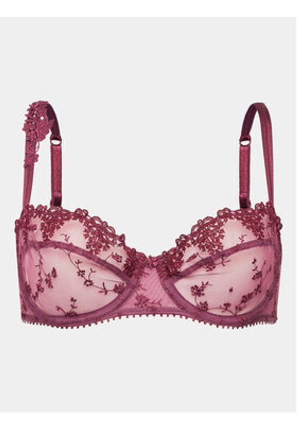 Passionata Biustonosz z fiszbiną White Nig P40650 Bordowy. Kolor: czerwony. Materiał: syntetyk