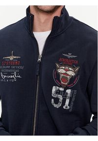 Aeronautica Militare Bluza 241FE1881F501 Granatowy Regular Fit. Kolor: niebieski. Materiał: bawełna #3