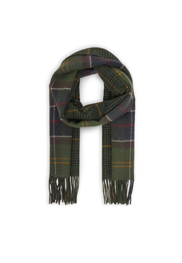 Barbour Szalik Dramside Reversible USC0401TN11 Zielony. Kolor: zielony. Materiał: wełna, materiał