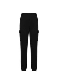 Urban Classics - Męskie Szerokie Spodnie Cargo Z Frotte. Kolor: czarny. Długość: długie