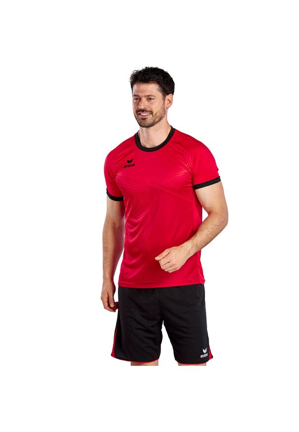ERIMA - Jersey Erima Mantua. Kolor: czarny, czerwony, wielokolorowy. Materiał: jersey. Sport: kolarstwo, fitness