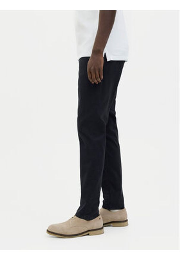 Jack & Jones Chinosy Marco Arthur 12260904 Granatowy Slim Fit. Kolor: niebieski. Materiał: bawełna