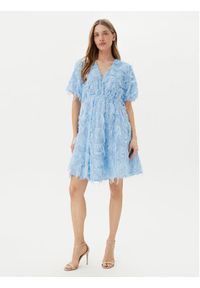 YAS Sukienka koktajlowa Pazylla 26037234 Błękitny Loose Fit. Kolor: niebieski. Materiał: syntetyk. Styl: wizytowy #3