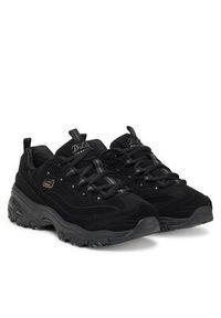 skechers - Skechers Sneakersy D'Lites 11949 Czarny. Kolor: czarny. Materiał: skóra, nubuk #3