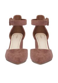 DeeZee Czółenka CEO-112233 Bordowy. Kolor: czerwony. Materiał: materiał #7