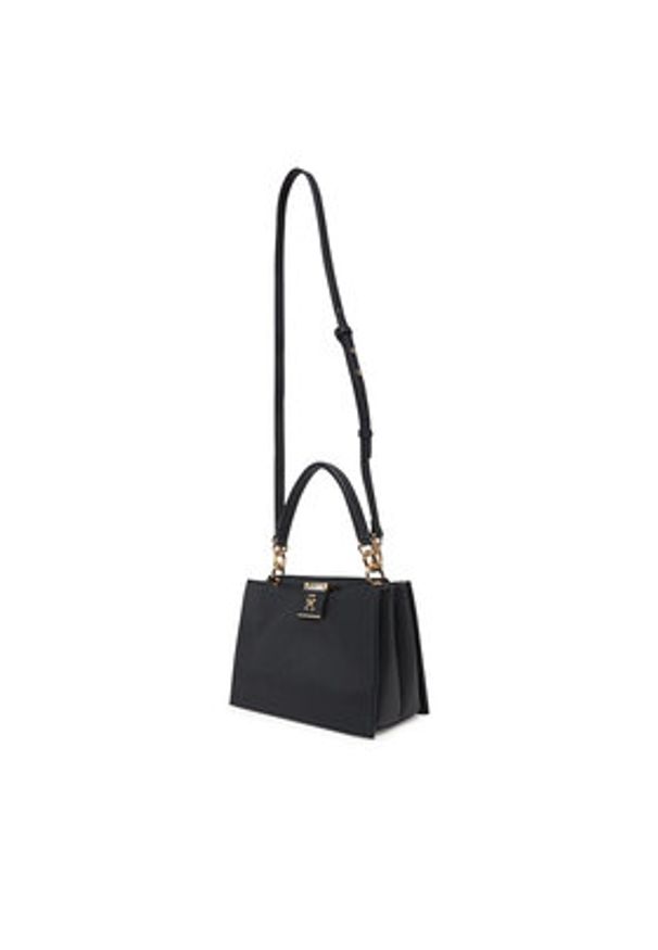 TOMMY HILFIGER - Tommy Hilfiger Torebka Th Her Mini Tote AW0AW17190 Czarny. Kolor: czarny. Materiał: skórzane