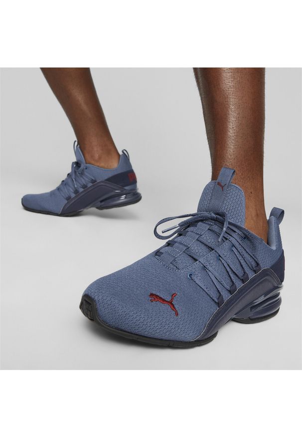 Puma - Buty do biegania męskie PUMA Axelion Refresh. Zapięcie: sznurówki. Kolor: niebieski. Szerokość cholewki: normalna. Sport: bieganie