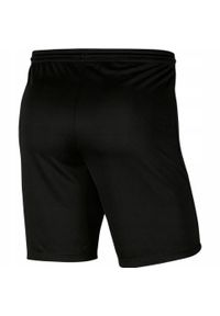 Nike - Dziecięce/niemowlęce Spodenki Z Dzianiny Dry Park III. Kolor: czarny. Materiał: dzianina. Styl: sportowy. Sport: turystyka piesza