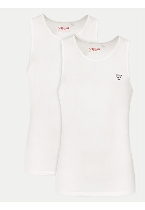 Guess Komplet tank topów U97G15 KCD31 Biały Regular Fit. Kolor: biały. Materiał: bawełna