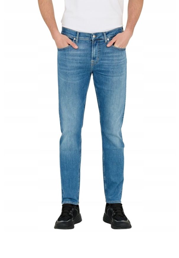 7 FOR ALL MANKIND Niebieskie jeansy męskie, Rozmiar 30. Kolor: niebieski