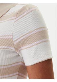 Tommy Jeans Polo DW0DW22327 Beżowy Slim Fit. Typ kołnierza: polo. Kolor: beżowy. Materiał: bawełna #4