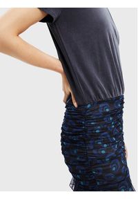Desigual Sukienka codzienna Bilba 22WWVK53 Granatowy Regular Fit. Okazja: na co dzień. Kolor: niebieski. Materiał: syntetyk. Typ sukienki: proste. Styl: casual #4