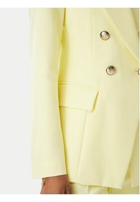 Maryley Marynarka 26EB139/43LE Żółty jasny Regular Fit. Kolor: żółty. Materiał: syntetyk #3