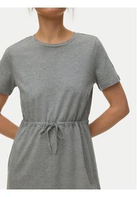 Vero Moda Sukienka letnia Luna 10325626 Szary jasny Regular Fit. Kolor: szary. Materiał: bawełna. Sezon: lato #4