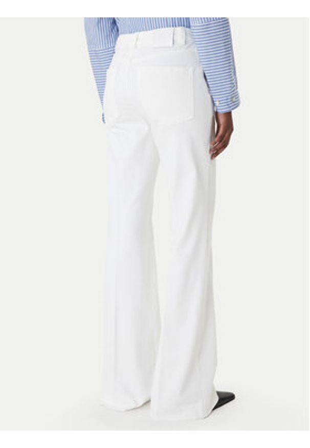 Marella Jeansy Esodo 2613131034 Biały Flare Fit. Kolor: biały